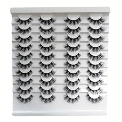 20 Pairs Faux Fluffy Curling False Lashes Pack