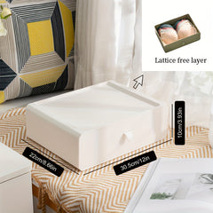 Underwear Drawer Storage Box Grid Organizer Tie Belt Socks Divider