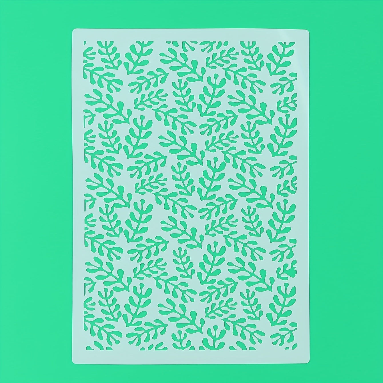 A4 Leaf Painting Template for Various Surfaces - DIY Adhesive Decorations