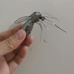 Metallic Mosquito Puzzle Toy for Home Decor & Education
