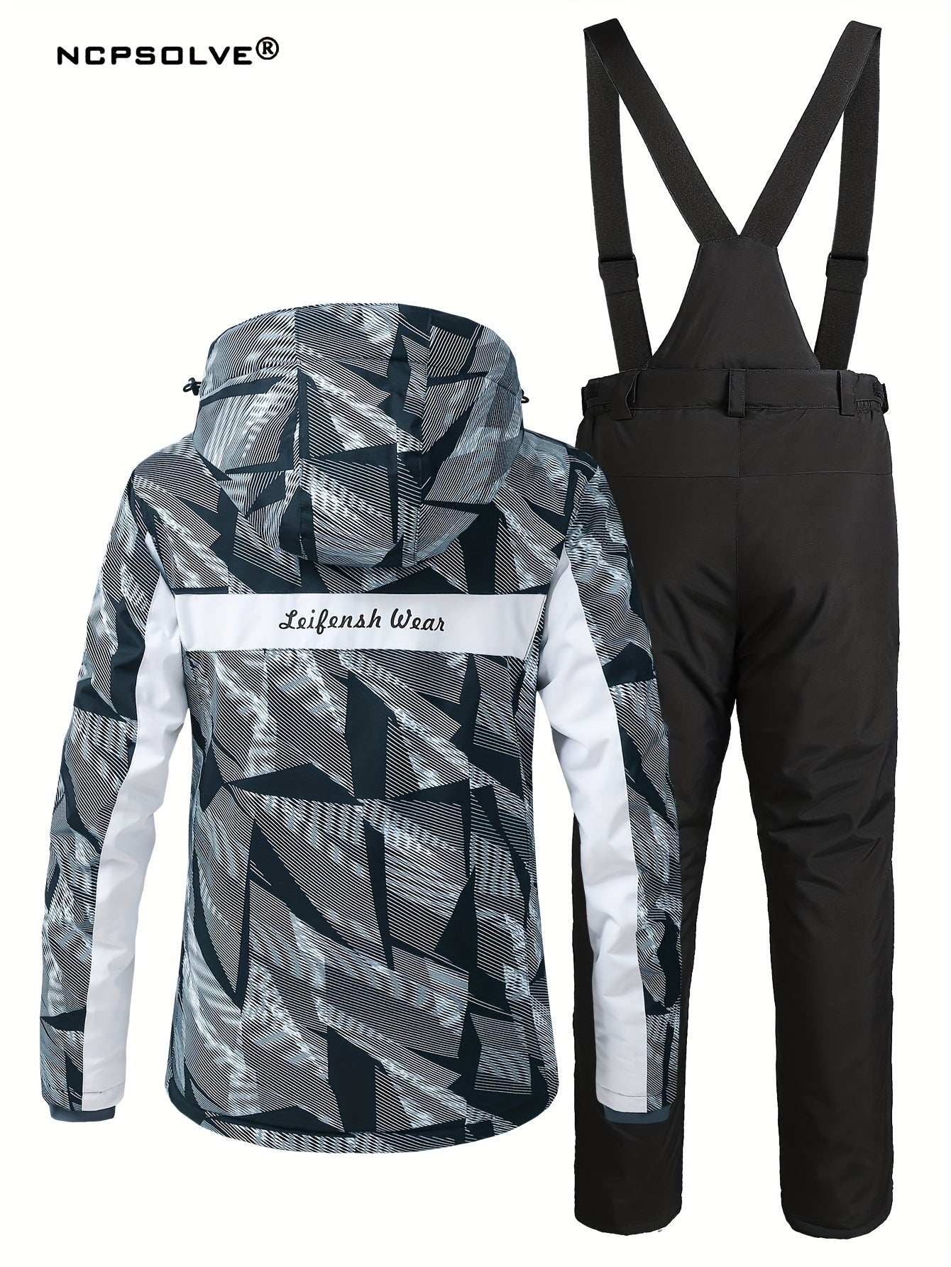 Snowflake Print Ski Set - Women's Activewear