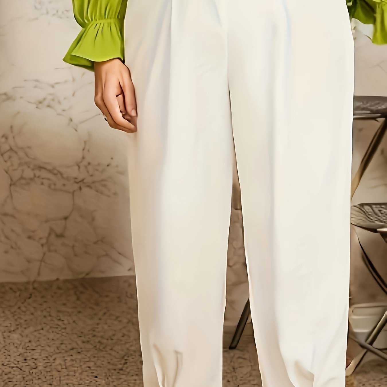  Women's High Waist Pencil Trousers