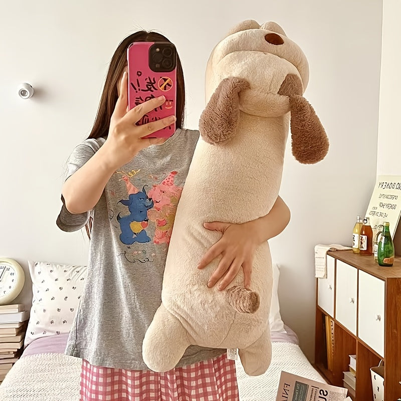 Golden Retriever Puppy Plush Toy Soft Stuffed Animal Doll with Expressive Eyes