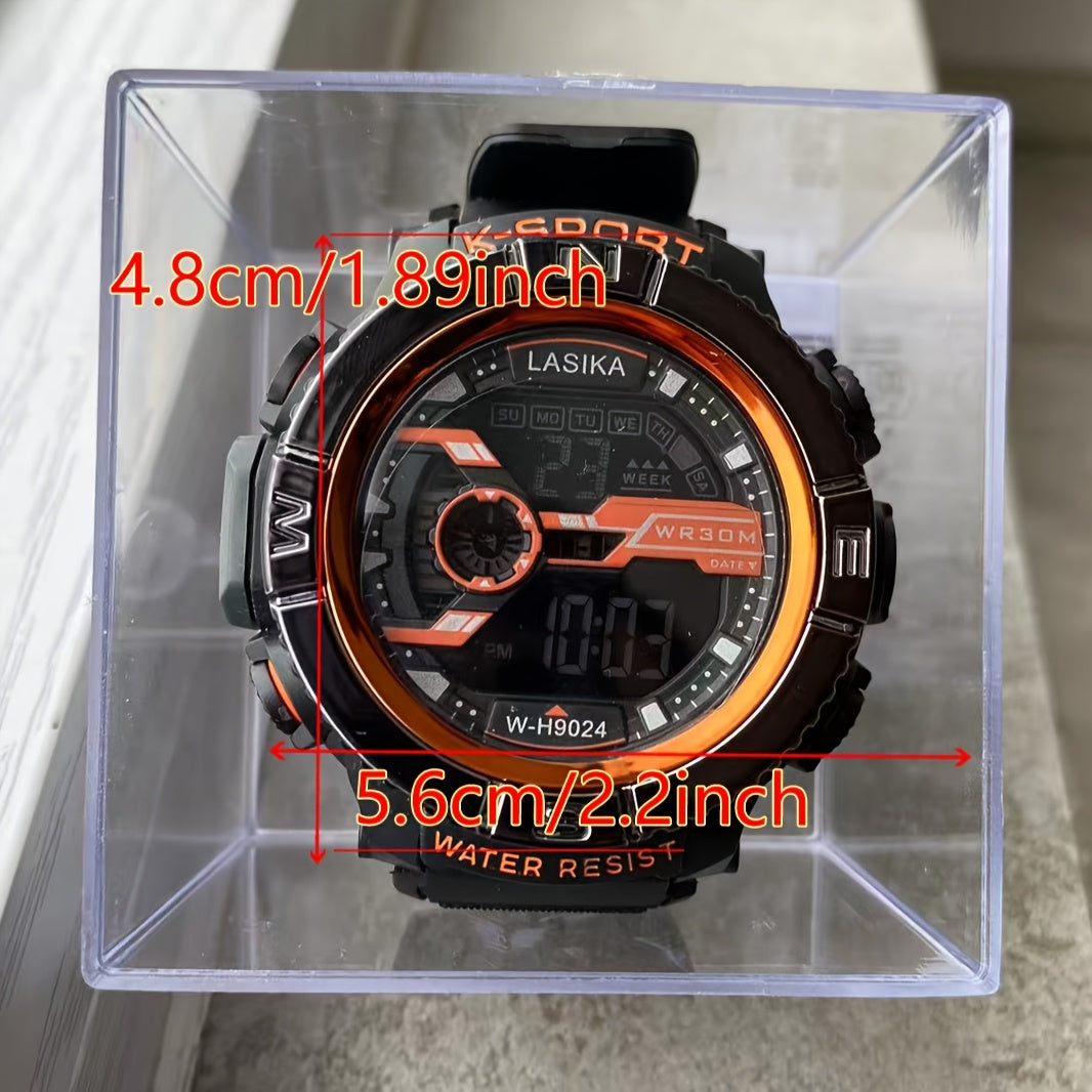 Boys' Waterproof Alarm Clock Watch for Ages 8-18
