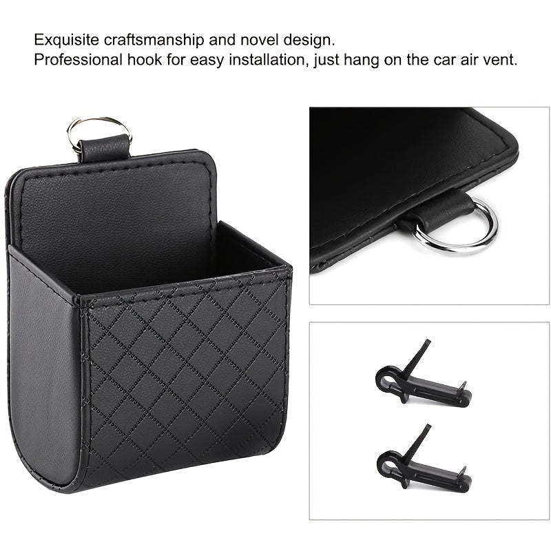 Car Air Vent Hanging Storage Box Mobile Phone Bag Car Mobile Phone Holder