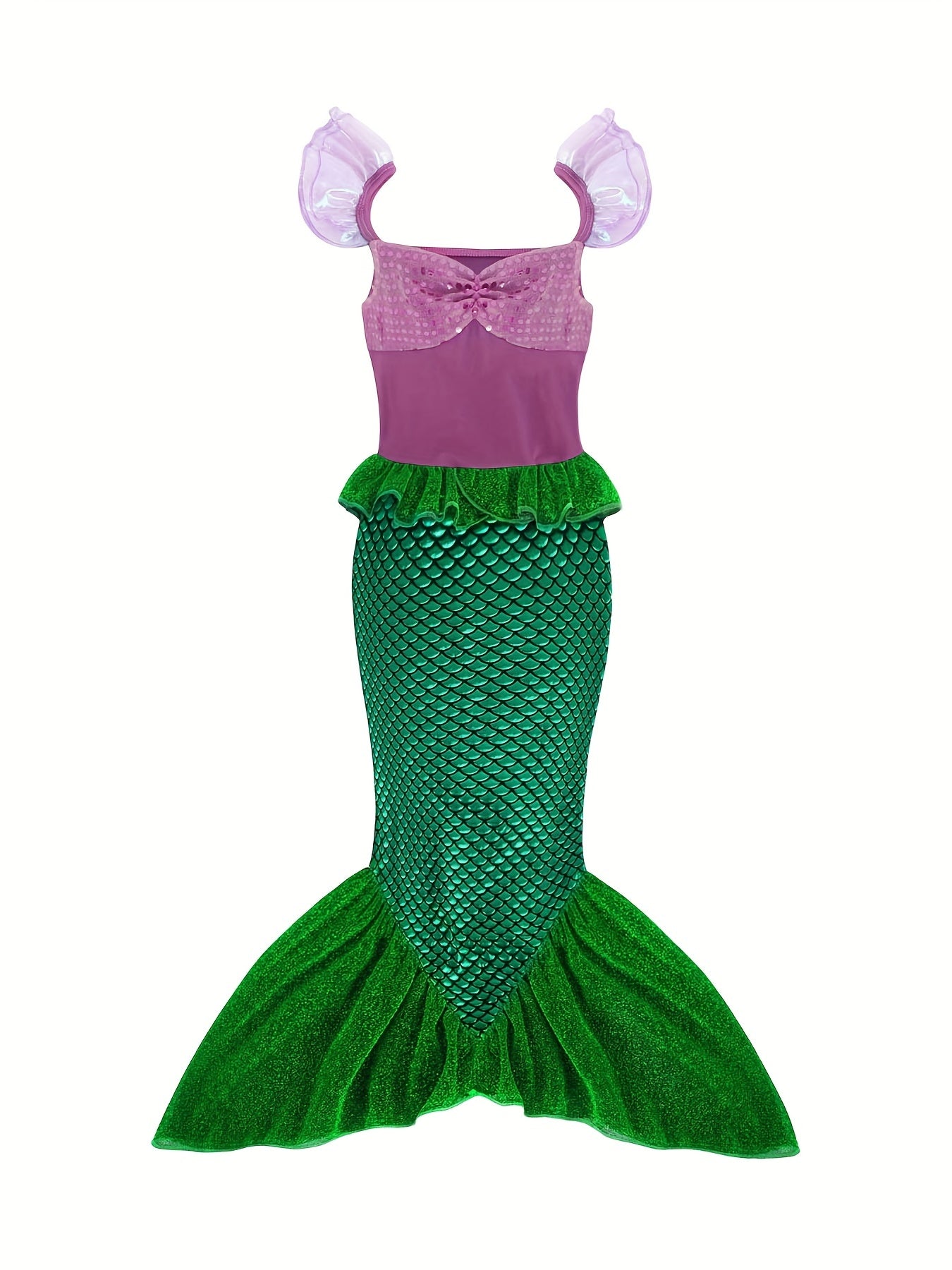 Little Mermaid Costume Halloween Princess Dress Cosplay Party