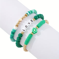 3pcs Boho Ethnic Wristband Bracelet Sports Bracelet