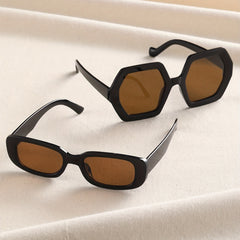 Y2K Rectangle Geometric Sunglasses Retro Outdoor Glasses UV400
