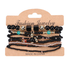 Colorful Bohemian Beaded Bracelet Stackable Hand Jewelry