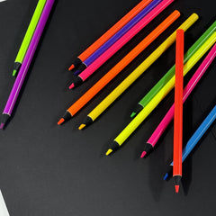 Neon Colored Pencils Set - Professional Drawing Pencil Set
