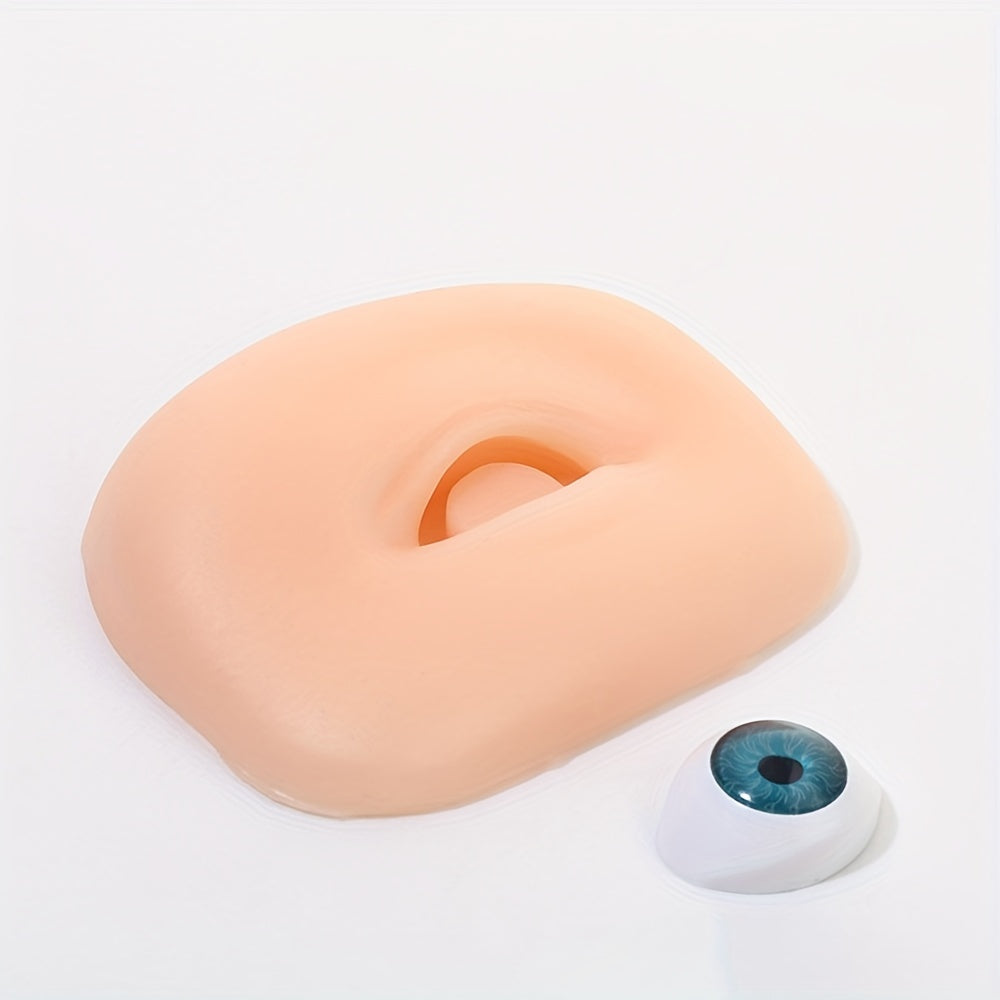 5D Silicone Eyelash Eyebrow Makeup Practice Board Bionic Skin