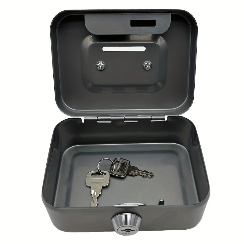 Cash Box With Money Tray And Key Lock Money Organizer