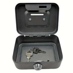 Cash Box With Money Tray And Key Lock Money Organizer