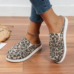 Women's Canvas Slip On Loafers Lightweight Casual Round Toe Shoes