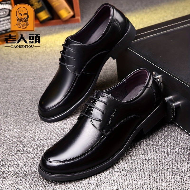 LAORENTOU Men's Leather Dress Shoes Lightweight Formal Business Party