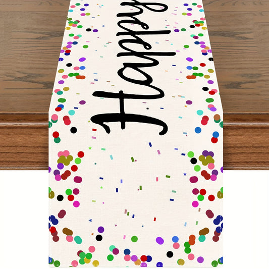 Happy Birthday Table Runner 33x182 cm