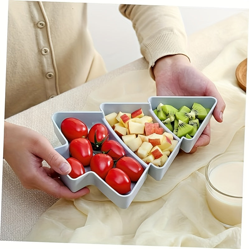 4pcs Christmas Tree Appetizer Tray for Home Office