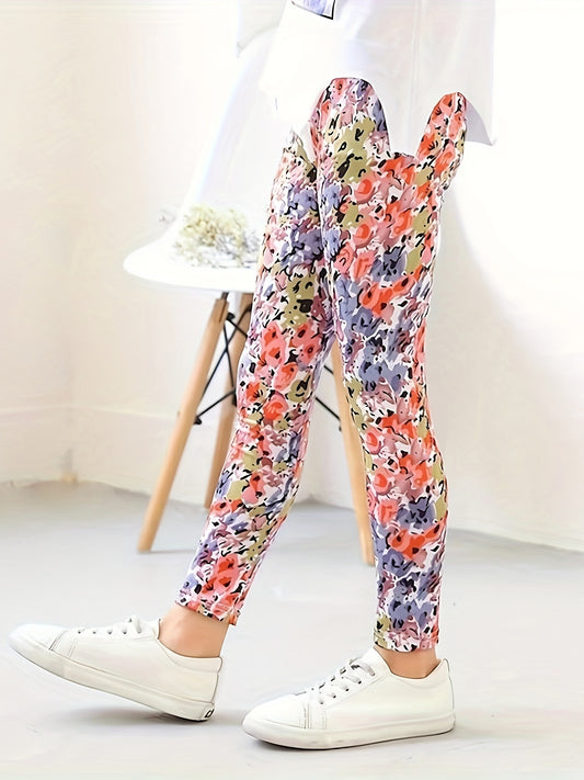 Girls Leopard Print Leggings Comfy Spring Fall Christmas Gift