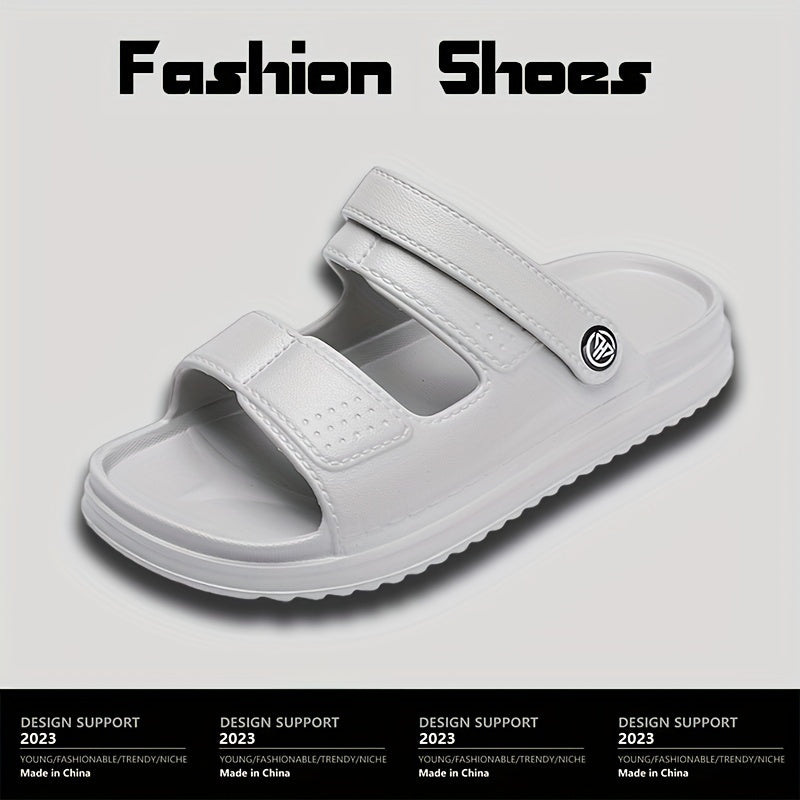 Men's Non Slip Platform Slides Comfortable Cloud Slides For Indoor Outdoor Bathr