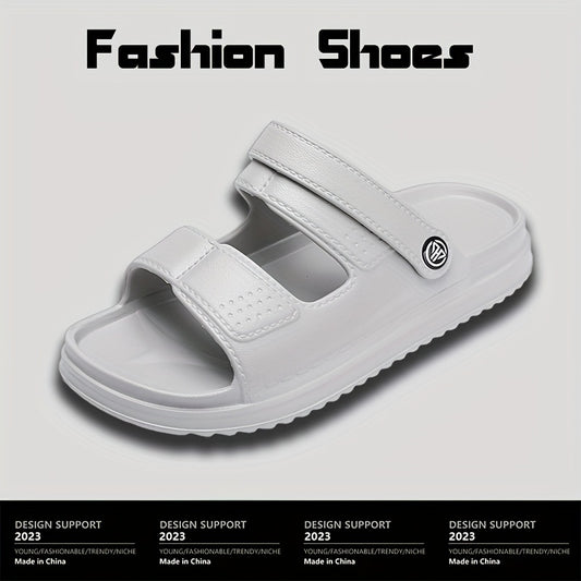 Men's Non Slip Platform Slides Comfortable Cloud Slides For Indoor Outdoor Bathr