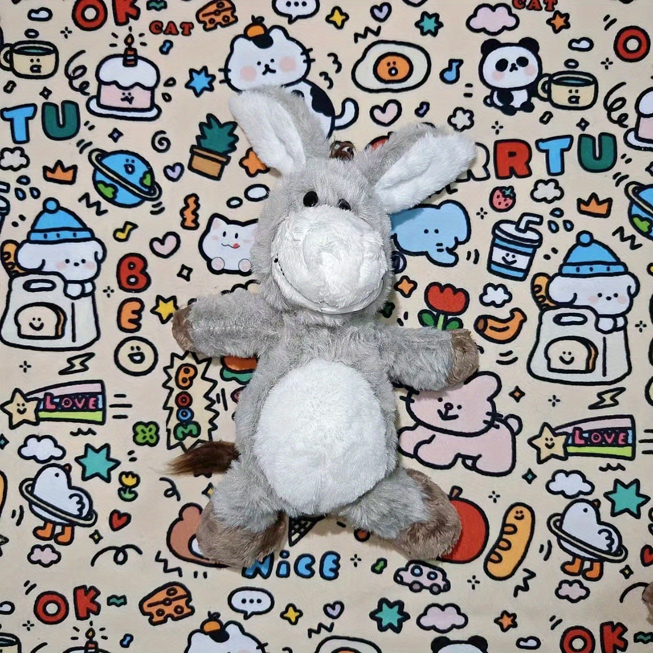 Donkey Plush Doll Hanging Foot Animal Toy