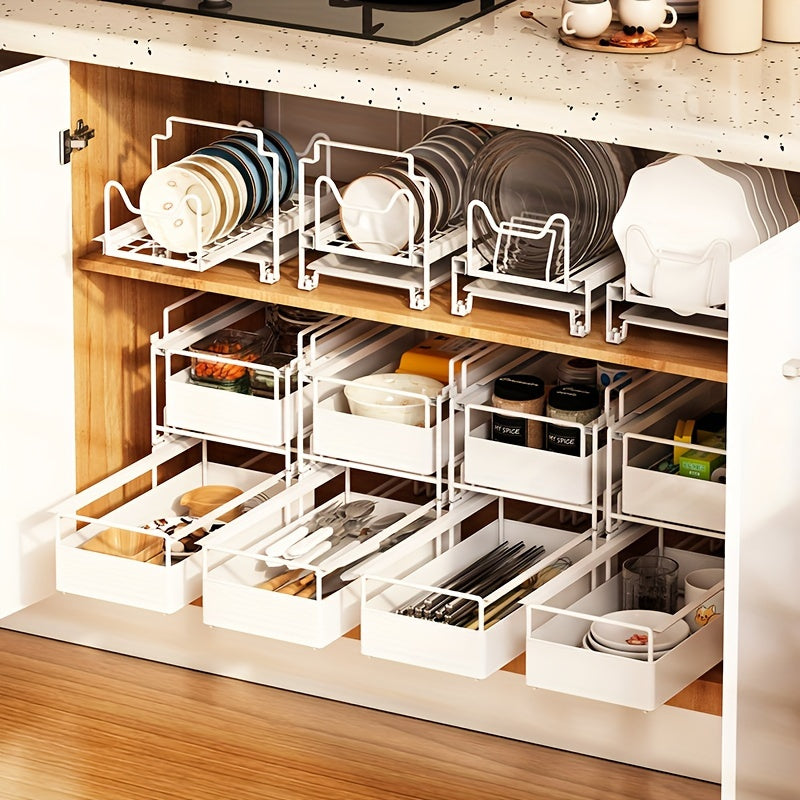 Kitchen Countertop Spice Shelf Cabinet Inside Storage