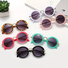 Vintage Y2K Round Frame Sunglasses Sun Protection