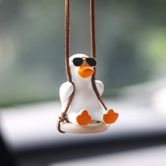 Swing Duck Pendant Car Rearview Mirror Ornament