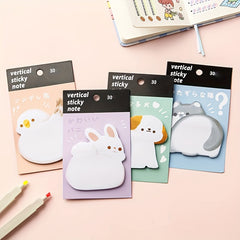 4pcs Cartoon Shaped Student Stickers Thickened Canned N Times Paste Supplies