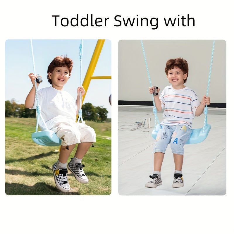 Outdoor Kids Swing Seat With Adjustable Rope
