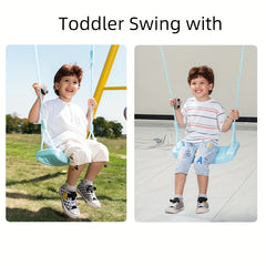 Outdoor Kids Swing Seat With Adjustable Rope