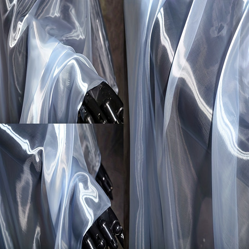 Green Silky Satin Fabric Liquid Texture for Shawl Traditional Chinese Costume