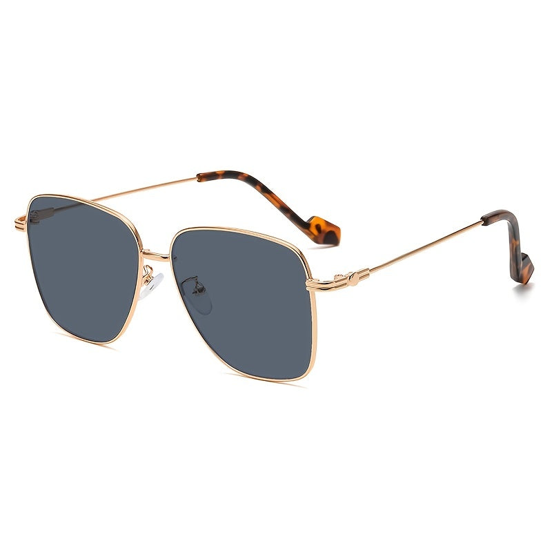 Ombre Lens Sunglasses Square Frame Glasses UV400