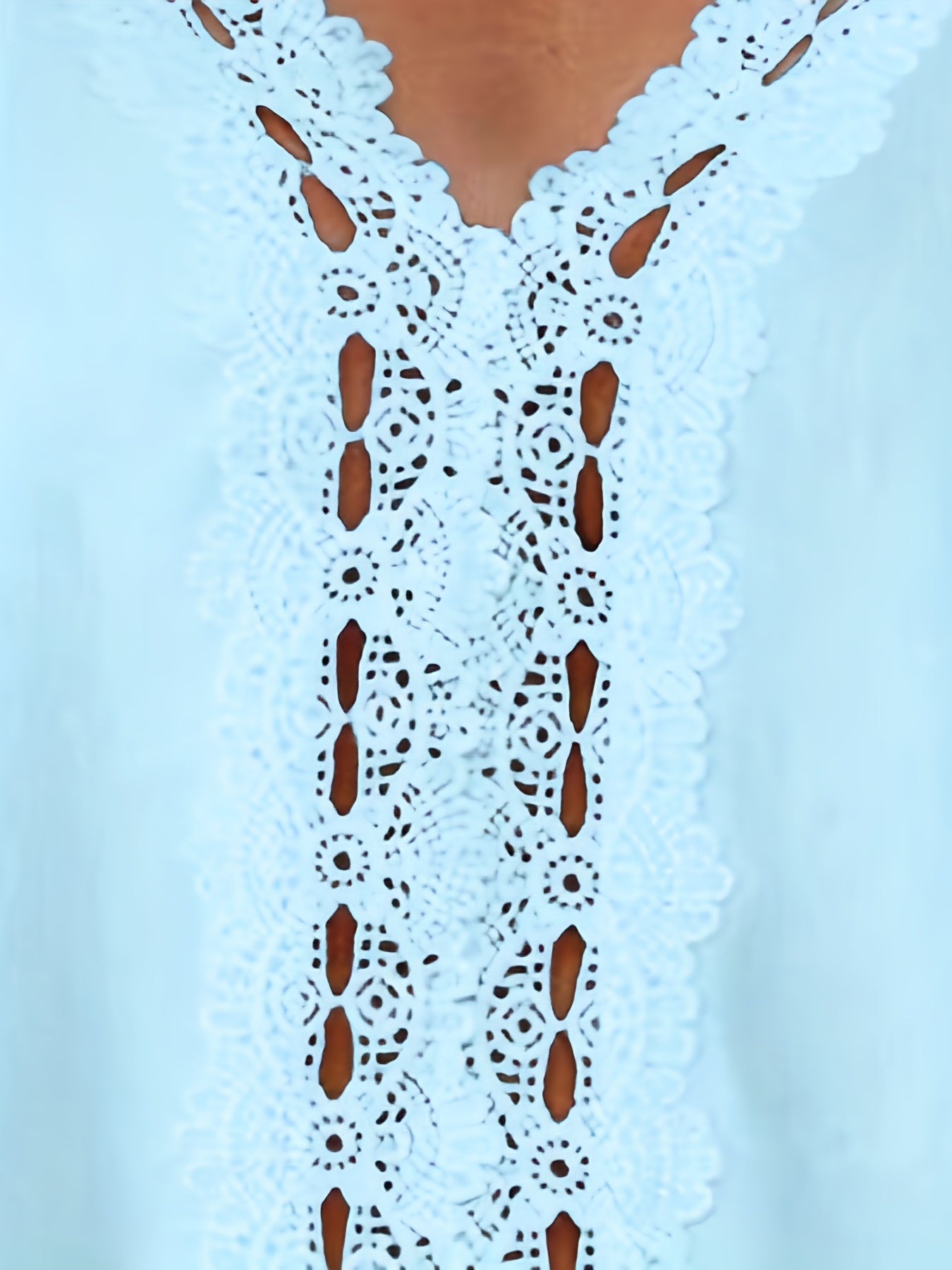 Lace Stitching V-Neck Tank Top for Summer