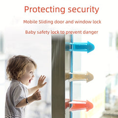3pcs Kids Sliding Door Window Lock Safety Lock Punching Limit Moving Window Lock