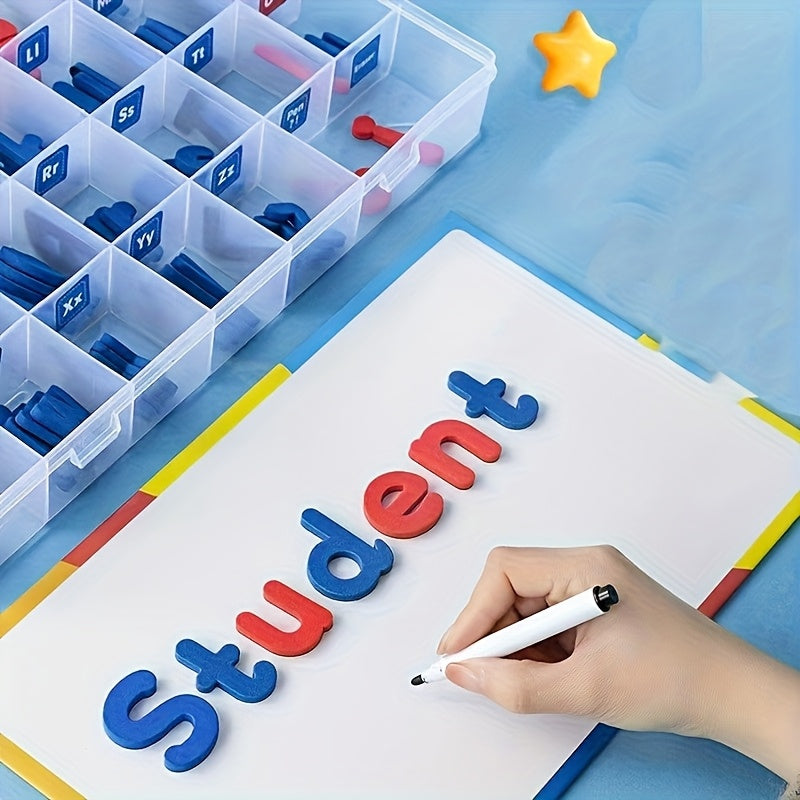 55-Piece Spelling Tool Set for Kids: Uppercase & Lowercase Letters