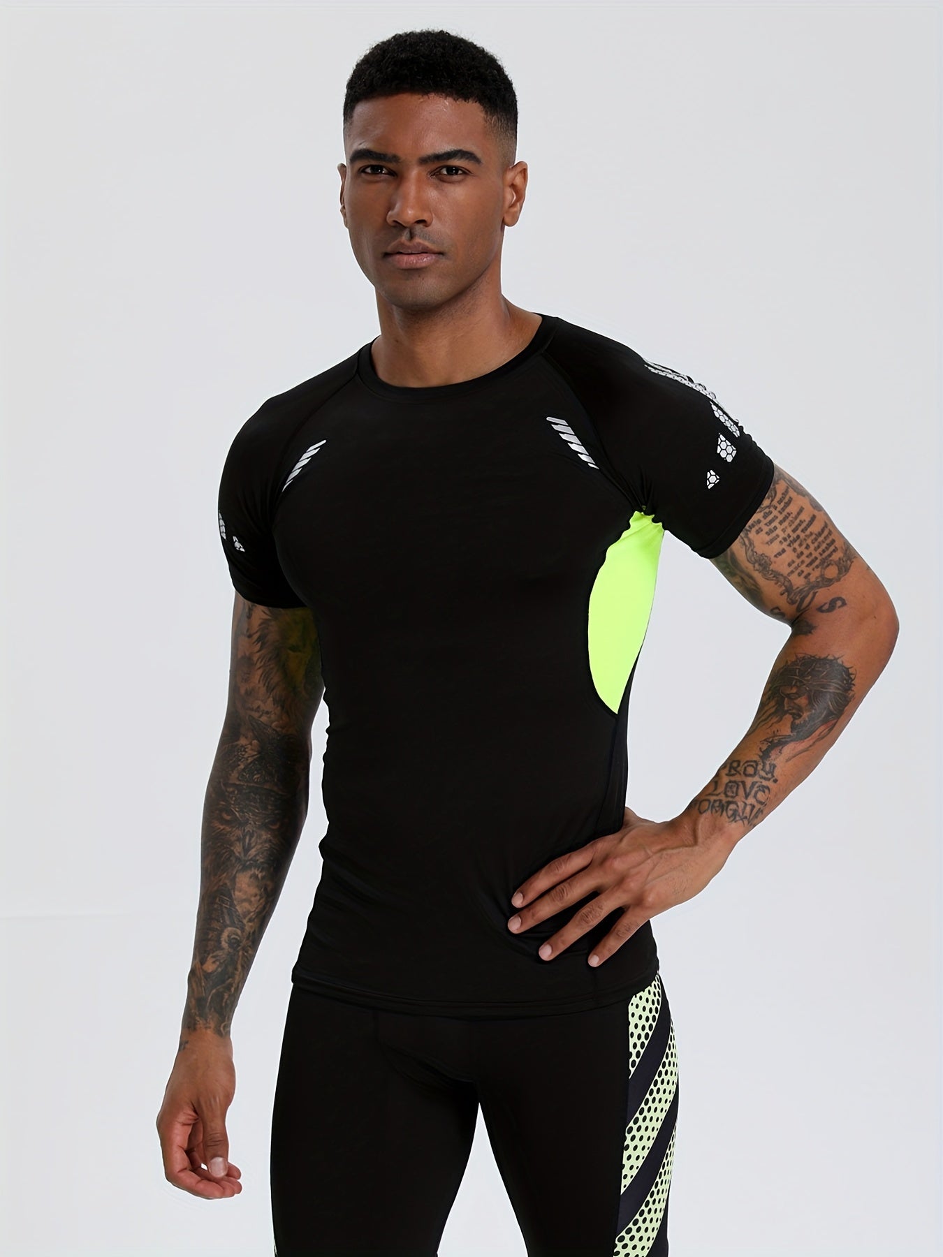 Men's Quick Dry Sports T Shirt High Stretch Compression