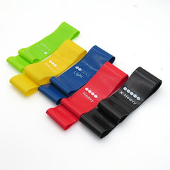 5 Pack Fitness Resistance Bands for Strength & Stamina - Looped Bands