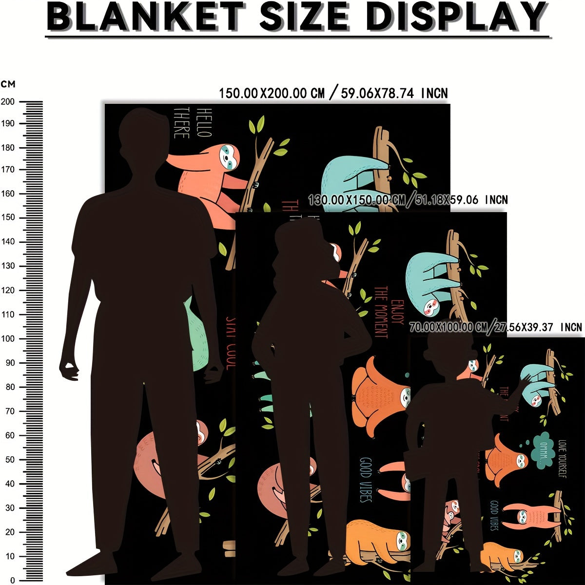 Sloth Printed Blanket Soft And Comfortable Throw Blanket