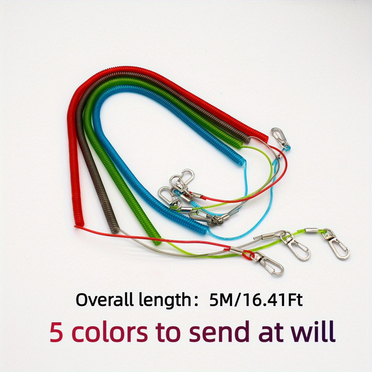 Elastic Fishing Rod Hand Rope with Steel Wire Inner Core
