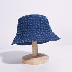 Ripped Denim Bucket Hat Unisex Fisherman Cap Women Men