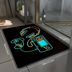 Game Console Print Area Rug for Living Room & Bedroom