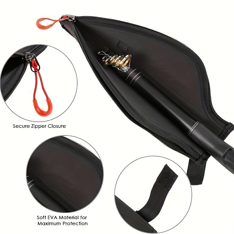 Fishing Rod Protective Cover Zipper Pole Case Sleeve Accessories