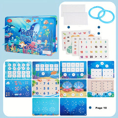 Interactive Quiet Book with Reusable Stickers - Educational Toy