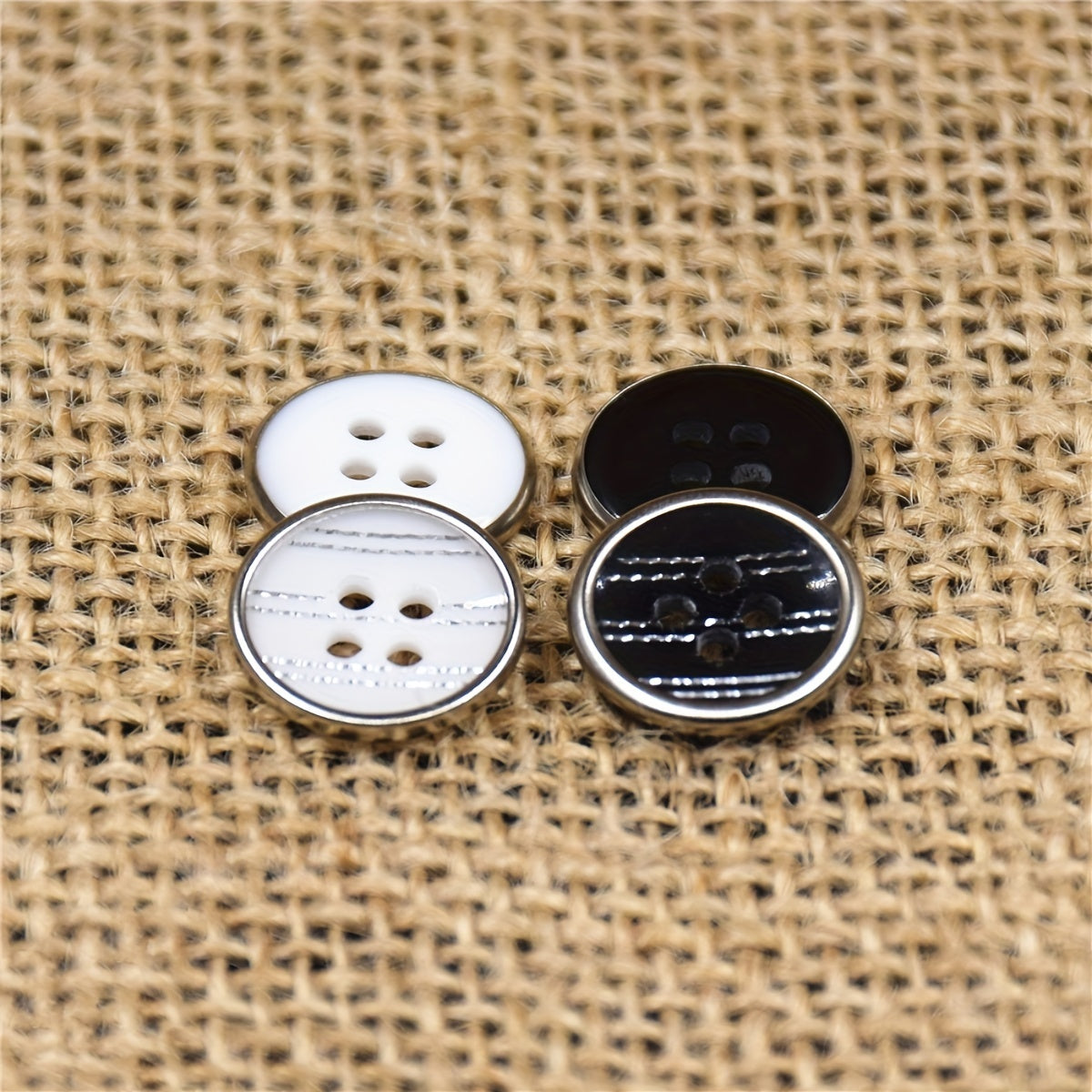 10PCS Resin Bag Copper Four Eyes Button Shirt Suit Uniform Button