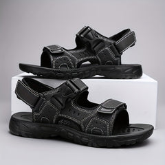 Men's Adjustable Hook & Loop Strap Sandals