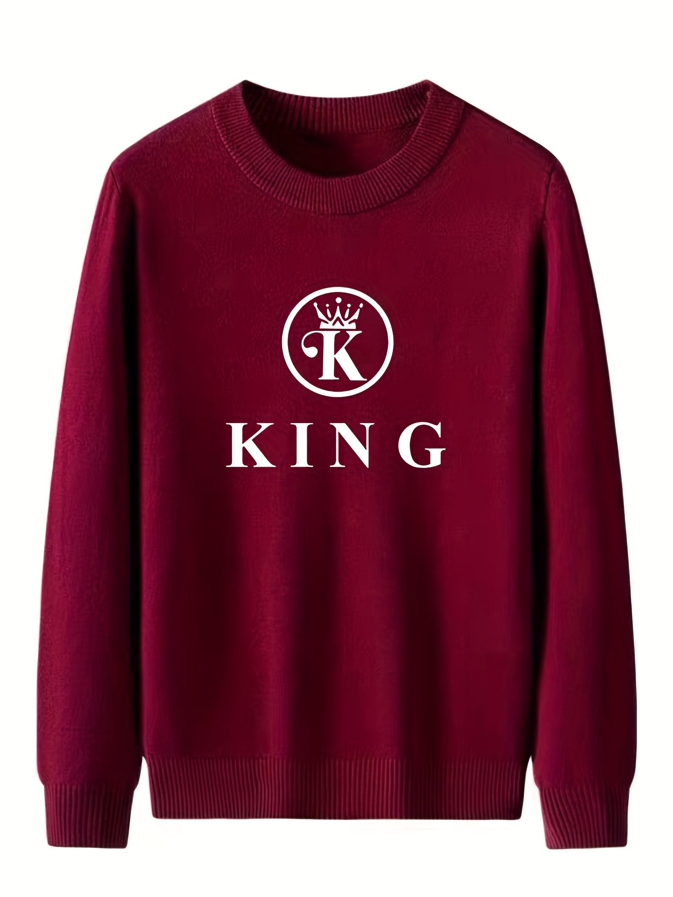 Men's Knitted Sweater Casual Warm Mid Stretch Pullover