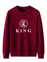 Men's Knitted Sweater Casual Warm Mid Stretch Pullover