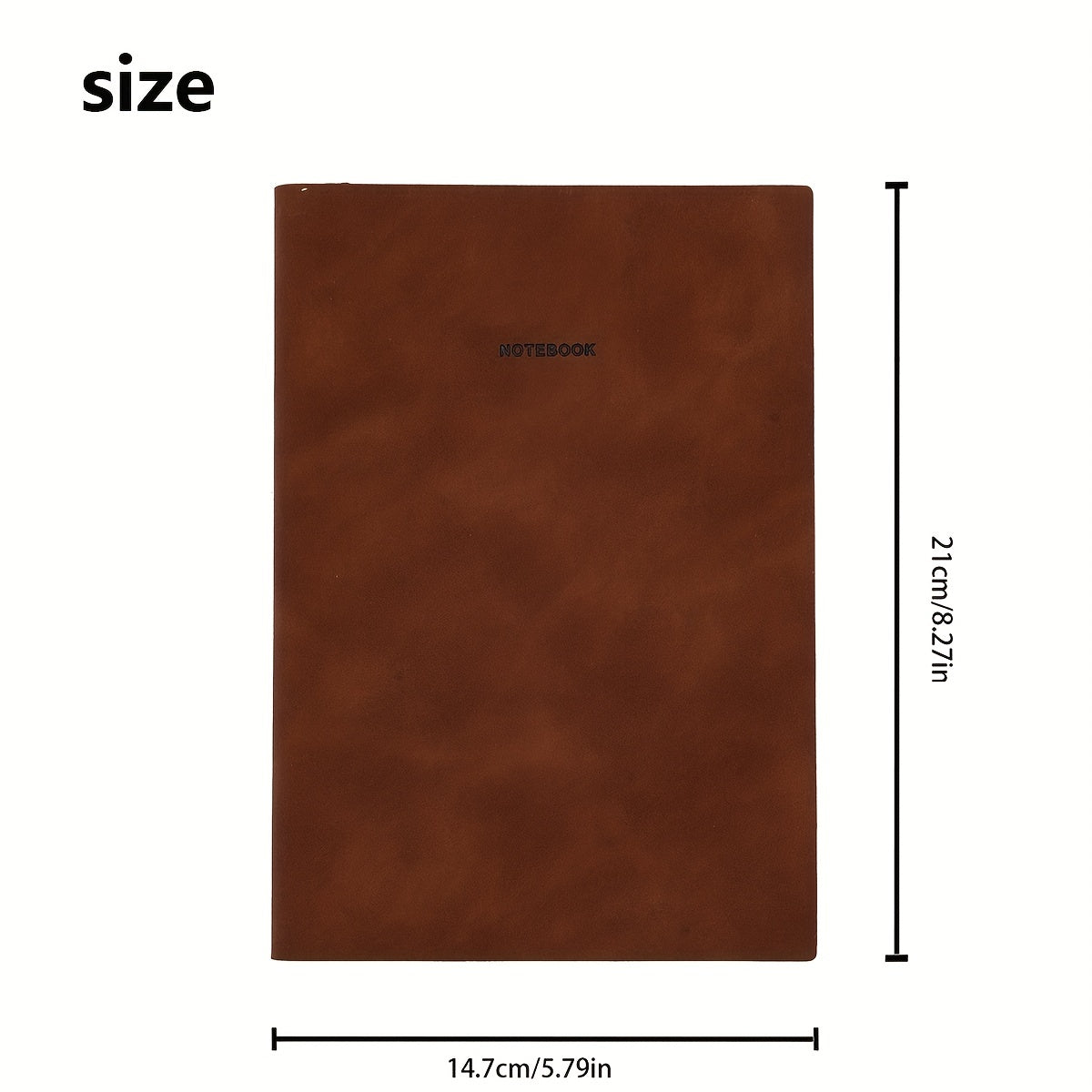 Soft Leather Cover Notepad 120 Pages