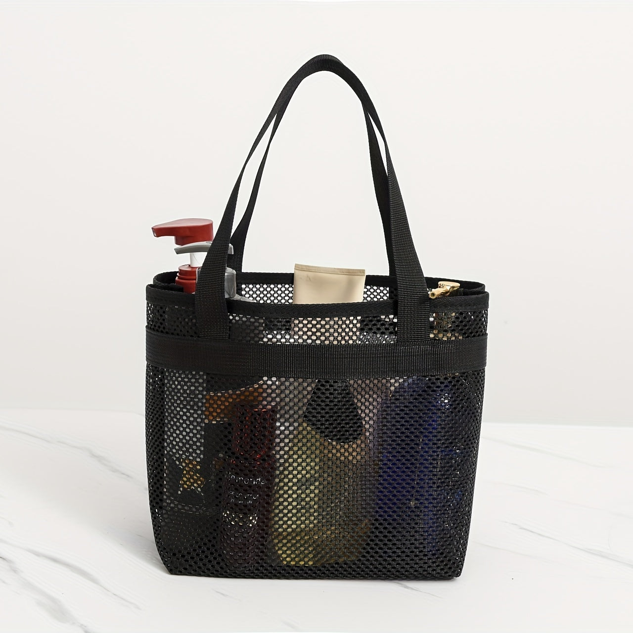 Large Capacity Mesh Beach Tote Bag Lightweight PVC Storage Bag